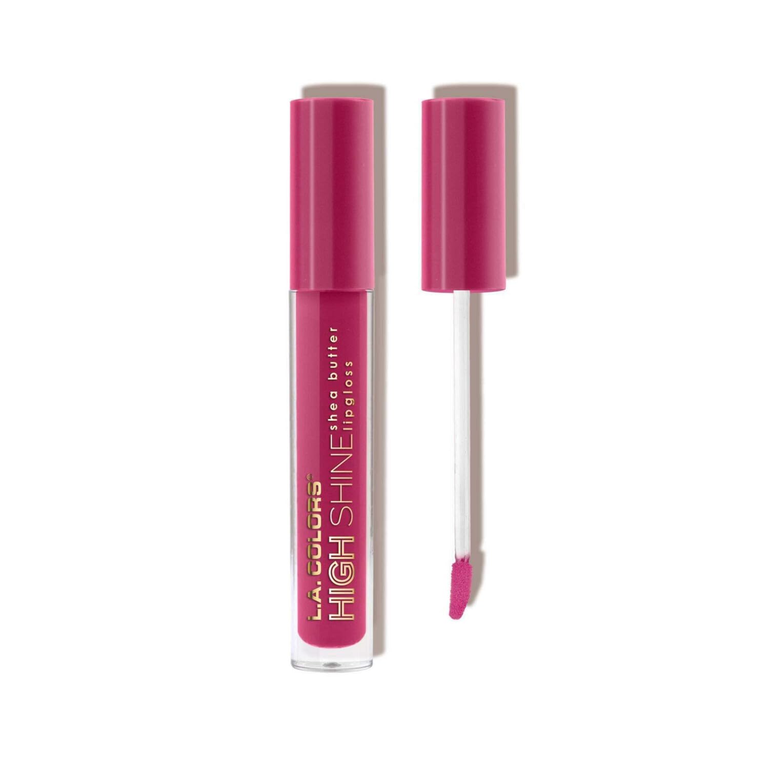 L.A. COLORS High Shine Shea Butter Lip Gloss, Baby Cakes, 0.14 Oz