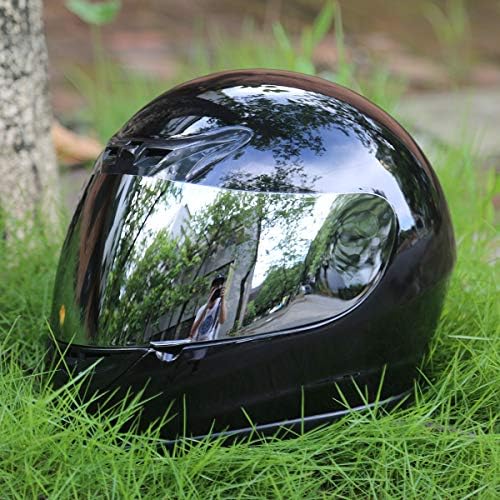 TCMT Adult Full Face Street Dirt Bike ATV Off-Road Motorcycle Helmet DOT | Washable Inner Liner, Optimized Airflow Vents, Gloss Black