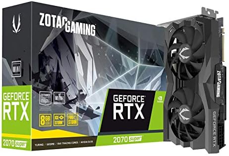 ZOTAC Gaming GeForce RTX 2070 Super Mini 8GB GDDR6 256-Bit 14Gbps Gaming Graphics Card, Ice Storm 2.0, Super Compact, ZT-T20710E-10M (Renewed)