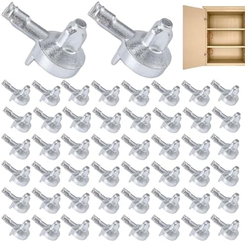 50pcs Shelf Pegs Compatible with IKEA Billy Bookcase (Part 131372) | Alloy, Shelf Tablette Support Pins, Cabinet Pegs