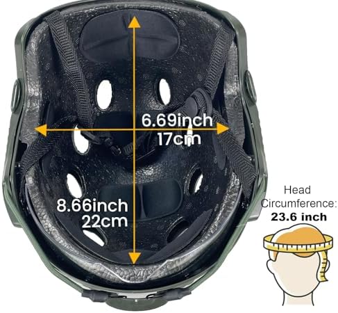 PJ Type Tactical Multifunctional Fast Helmet with Visor Goggles Version