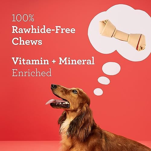 DreamBone Small Bone Rawhide-Free Dog Treats With Real Protein, 10 Count | Daily Chew, Digests Safely and Completely, Made With Real Chicken and Veggies, For Adult Dogs