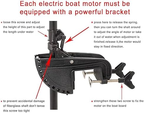 Bracket & Hinge Assembly Electric Trolling Motor Stent Electric Outboard Motor Stent