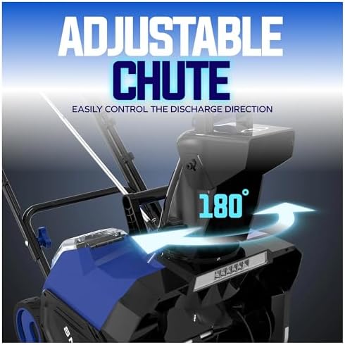 Snow Joe IONMAX 48V Cordless Electric Snow Blower Machine, 24V-X2-SB18-GO | 18 Inch