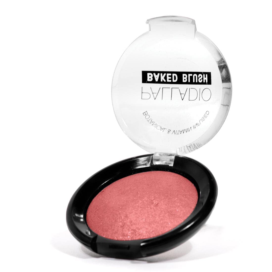 Palladio Baked Blush, Highly Pigmented Shimmery Formula, Easy to Blend and Highly Buildable, Apply Dry for a Natural Glow or Wet for a Dramatic Luminous Look, Long Lasting for All day Wear, Berry