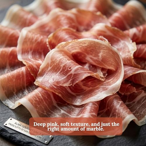 Prosciutto di San Daniele D.O.P. - Boneless Whole Ham – Authentic Italian Prosciutto, Dry-Cured Pork Leg Aged 18 Months
