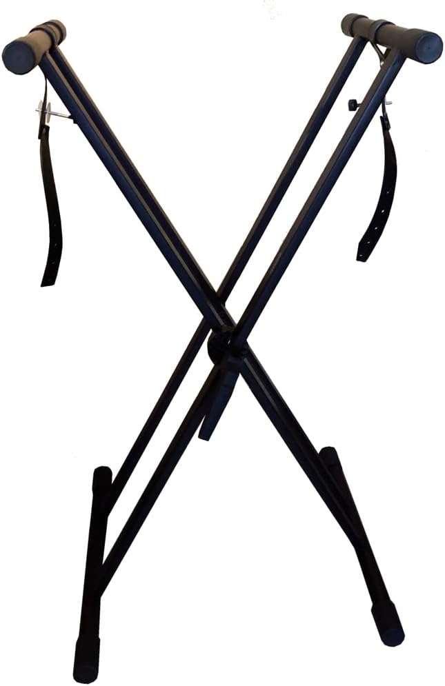 RockJam RJX29 Adjustable X Frame Keyboard Stand with Locking Straps