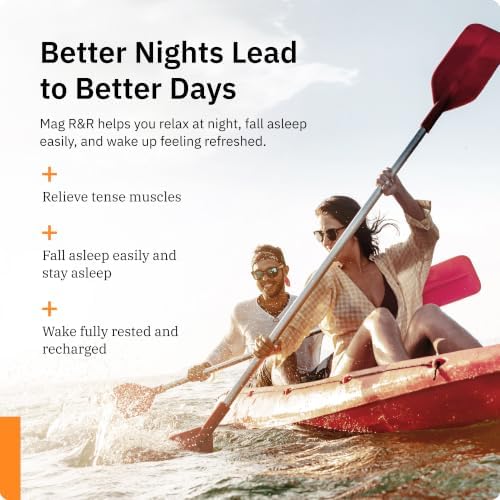 SaltWrap Mag R&R - Nighttime Muscle Cramps Support, Natural Sleep Support for Adults with Magnesium Glycinate for Muscle Spasm and Leg Cramps Relief