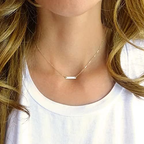 itianxi Dainty Cross Charm Pendant Necklaces,14K Gold Tiny Three Ball Necklace,Simple Fashion Jewelry for Women