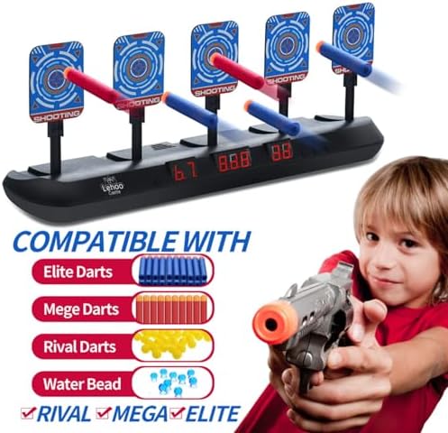 Lehoo Castle Shooting Targets for Nerf Guns, 5 Practice Targets for Kids