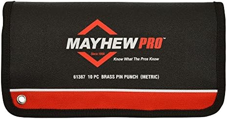 Mayhew Tools 67008 Brass Pin Punch, 12-Piece Set