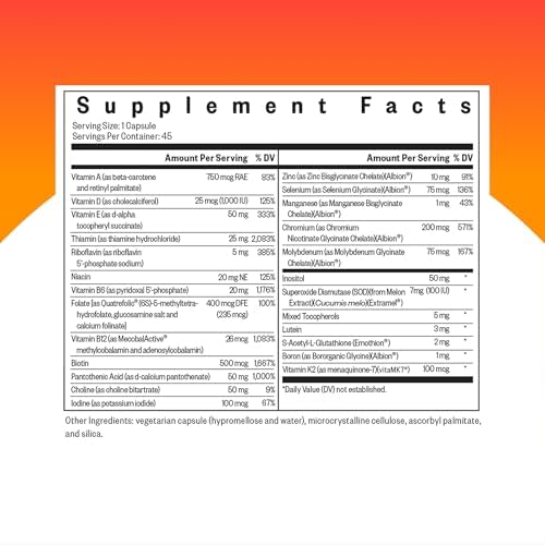 Seeking Health Multivitamin One - Supplement with Zinc, Vitamin B12