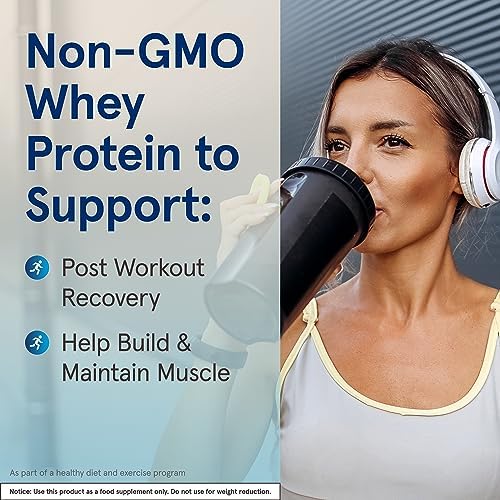 Jarrow Whey Protein, 18g of Protein, 3.8g of BCAAs, Glutamine, 32oz Powder | 18 G Protein Per Serving, 3.8 G BCAAs