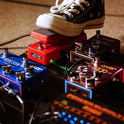JOYO Compact Wah/Volume Guitar Pedal, 6-Mode Sweep Range & Adjustable Q Control, Active Volume with Minimum Knob, True Bypass in Wah Mode (WAH-II)