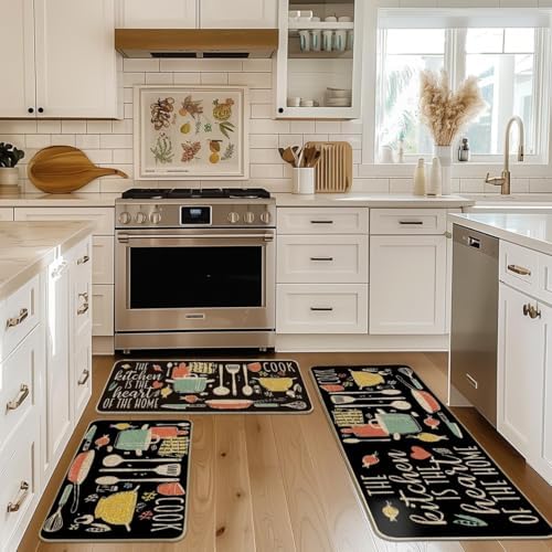 Artoid Mode The Kitchen is The Heart of The Home Kitchen Mats Set of 2