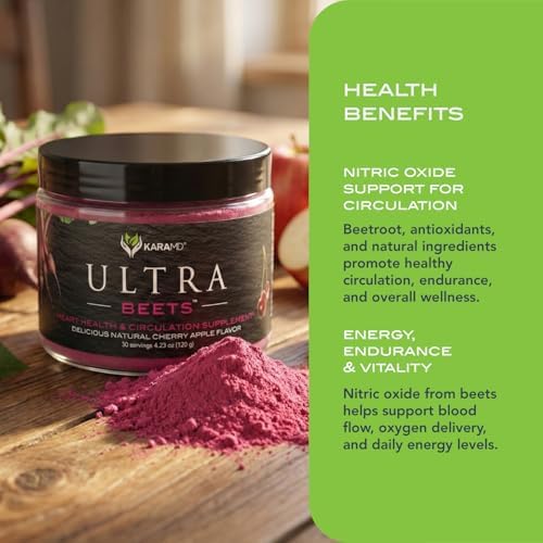KaraMD UltraBeets, Pure Beetroot Powder Superfood Supplement
