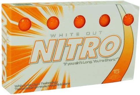 Nitro White Out Ball (15-Pack), Orange