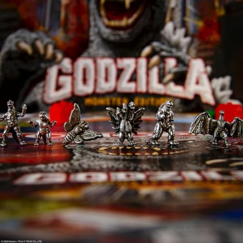 Monopoly: Godzilla | Based on Classic Monster Movie Franchise Godzilla | Collectible Monopoly Game Featuring Familiar Locations and Iconic Kaiju