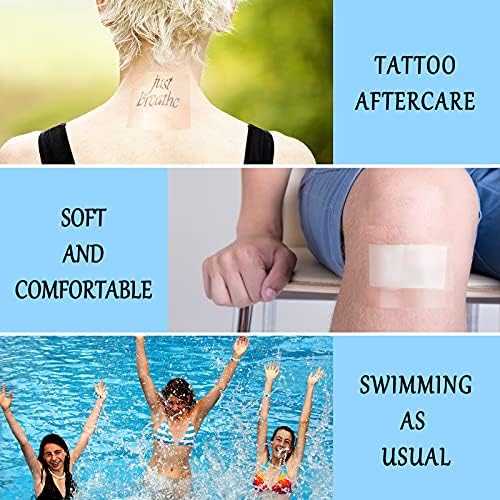 BBTO Transparent Waterproof Adhesive Dressing Bandage Tape, 6 x 197 Inch