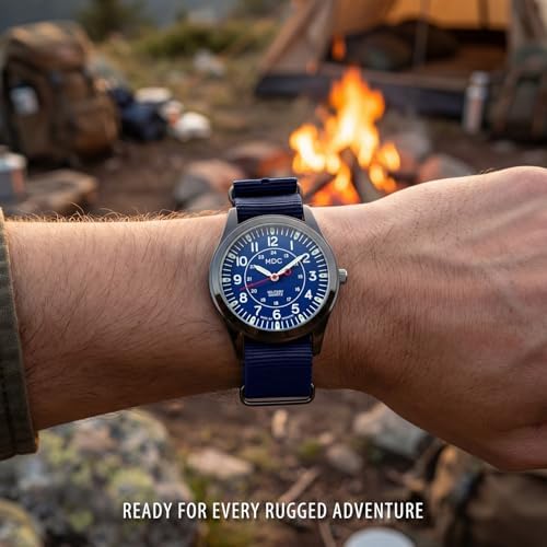Infantry MDC Mens Military Field Watch, Japanese Quartz, Slip-Thru Nylon