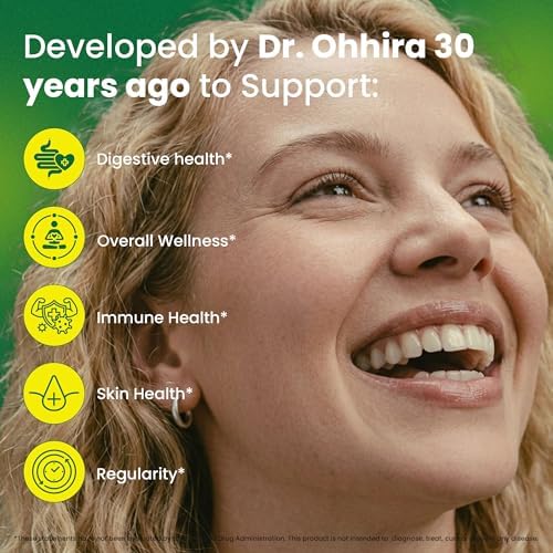 Dr Ohhira's 3-in-1 Probiotics, Prebiotics and Postbiotics to Support Digestive Health for Men & Women | Support Complete Gut Health with Pre, Pro and Post biotics Supplement | 30 Vegan Capsules