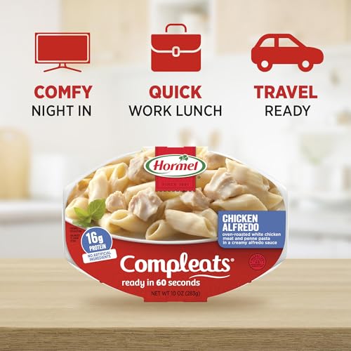 HORMEL COMPLEATS Chicken Alfredo Microwave Tray, 10 Ounces