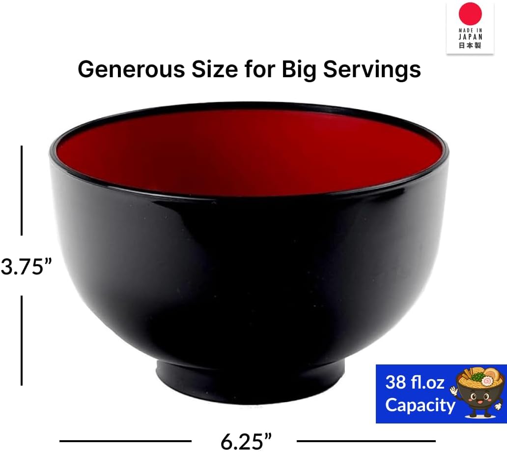 JapanBargain, Set of 2 Japanese Large Ramen Bowls – 38oz Pho, Udon, Noodle