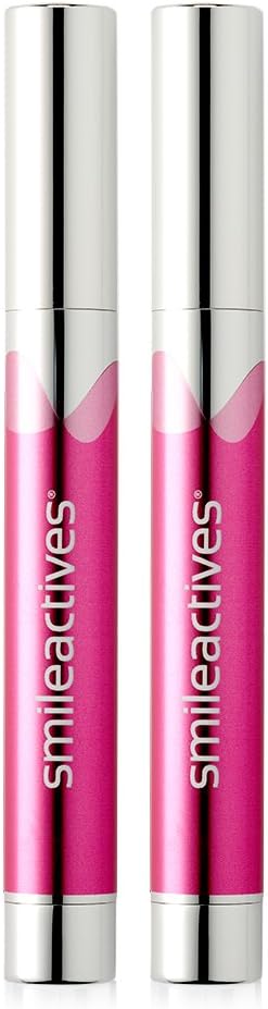 Smileactives Teeth Whitening Pen, Stain Remover Gel, Vanilla Mint, 2-Pack | Precision Brush-Tip Applicator, Dental-Grade Formula, Travel-Ready Design