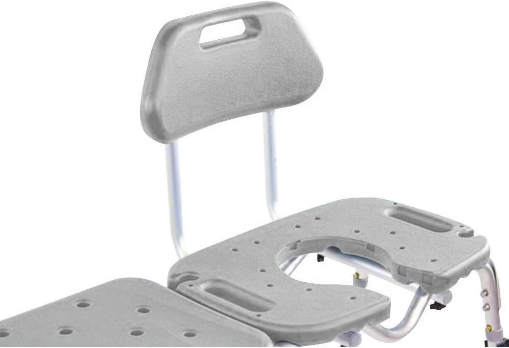 Tub Transfer Bench for Bathtub, All-Access Bath Bench with Cutout Seat | Slide Safely In & Out of the Tub - Blue, adjustable height, aluminum frame, cutout seat, extra-wide seat, cutout U-shape