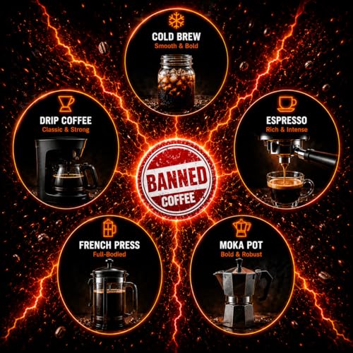 Ground Coffee | Strong Coffee | High Caffeine Coffee | Dark Roast | 16 oz | Extreme Energy. Clear Focus. Bold Flavor. Crafted for maximum