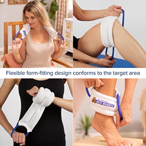 Carex Bed Buddy Heat Pad And Cooling Neck Wrap - Microwave Heating Pad For Sore Muscles - Cold Wrap Pack For Aches and Pain