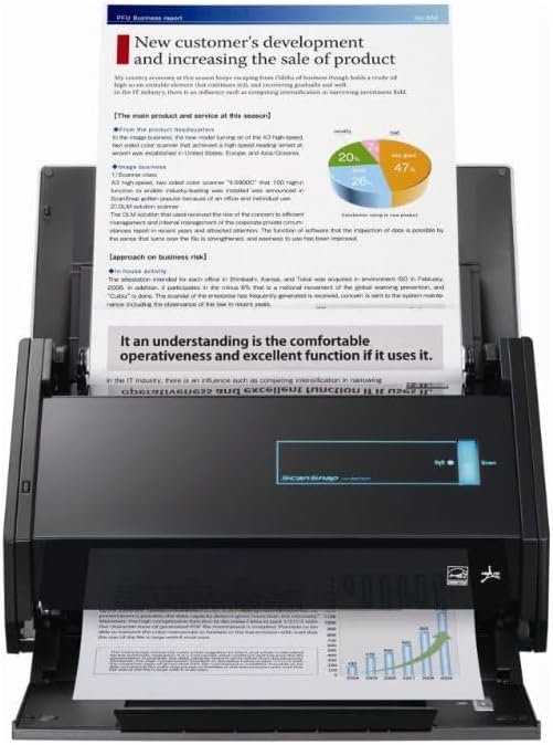 Fujitsu PA03656-B005 Image Scanner ScanSnap iX500 (Renewed)