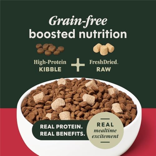 Instinct RawBoost Small Breed, Dry Dog Food + Freeze Dried, Chicken, 10 lb | High-protein kibble with FreshDried raw bites, nutrition for healthy weight, calcium for strong bones & teeth, grain-free
