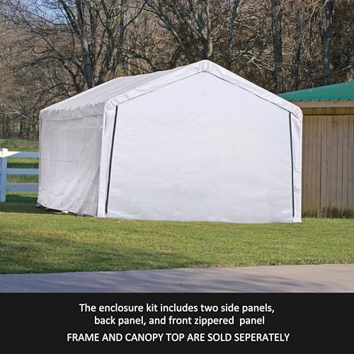 ShelterLogic SuperMax Canopy Enclosure Kit, 12 x 26 ft. (Frame and Canopy Sold Separately)