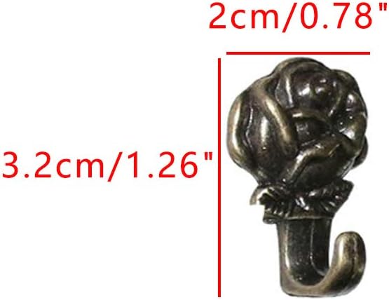 Rose Push Pin Picture Hanger, Piece-18 Picture Hanging Nails on Wooden or Fabric Wall, Perfect for Decorative Photo Wall