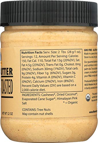 Manna Organics Organic Coconut Cashew Butter, 12 OZ