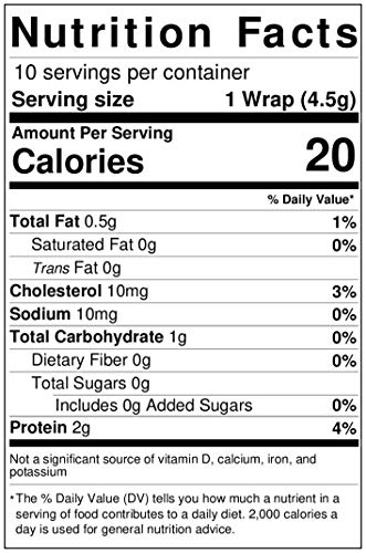Wonder Wraps -Original- Low Carb Keto Tortillas | Non-GMO Kosher Low Calorie Burrito Wraps | Delicious Gluten Free, Soy Free, Nut Free