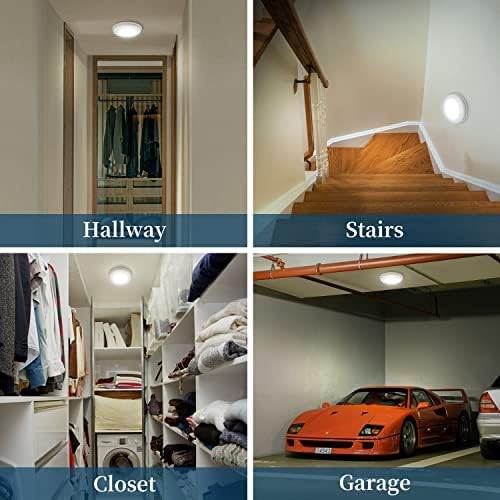 TOOWELL Motion Sensor Light Indoor Battery Operated, Battery Powered Ceiling Light