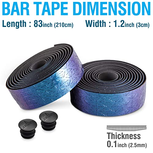 MARQUE Pro Bike Handlebar Tape – Road Cycling Bicycle Handle Bar Wrap with Adhesive Backs