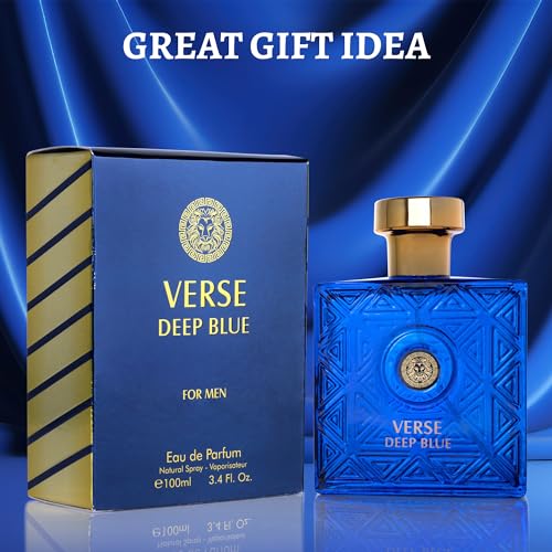 NovoGlow Verse Deep Blue, Eau de Parfum Spray Perfume, Fragrance For Men- Daywear