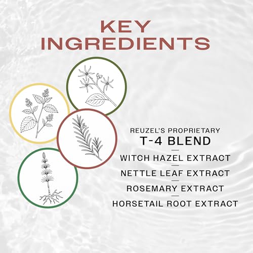 Reuzel Daily Shampoo, Cleanses Hair and Scalp, 33.81 oz | Gentle Cleansing and Scalp Balancing. T4 Tonic Blend with Witch Hazel, Nettle, Rosemary and Horsetail. Vegan.