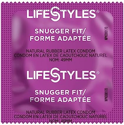 Lifestyles Snugger, Tighter Fit Latex Condoms with Silver Pocket Case-24 Count