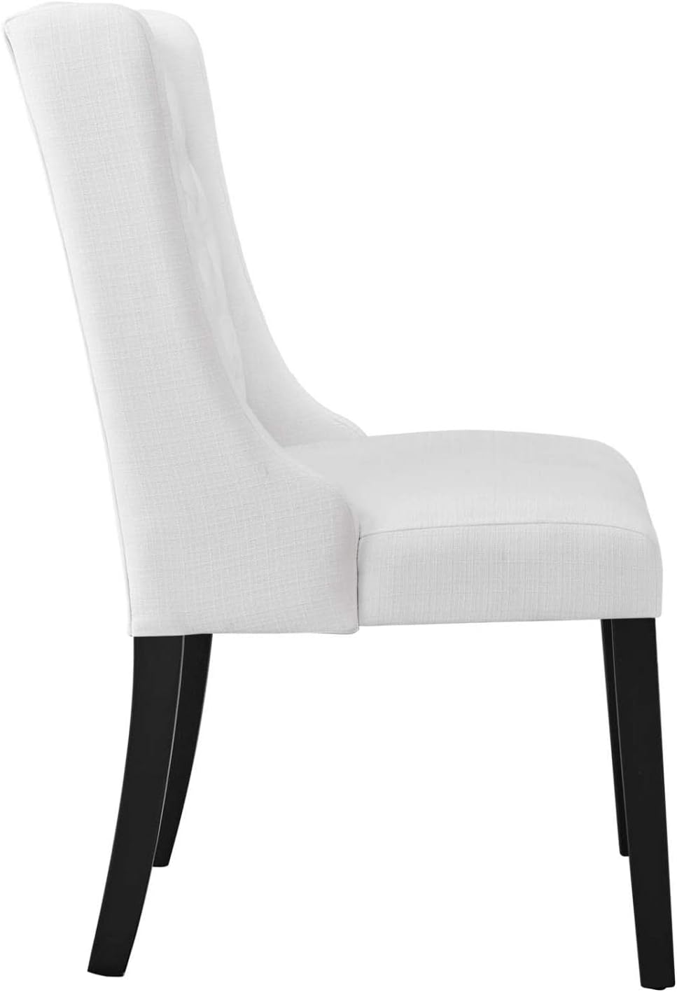 Modway Baronet Modern Tufted Upholstered Fabric Parsons Kitchen and Dining Room Chair in Beige