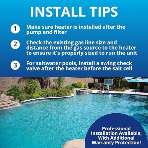 Raypak P-R266-A-EP-C Digital Propane Pool Heater, 266 BTU