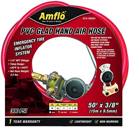 574-50GH 3/8" x 50' PVC Glad-Hand Air Hose