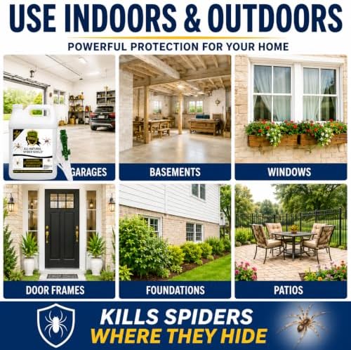 Natural Armor Spider Killer & Repellent - 1 Gallon (128 oz) w/Sprayer