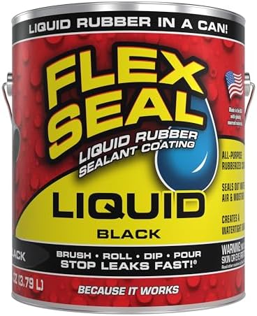 Flex Seal Liquid, Rubber Coating Sealant, Waterproof, Flexible, Breathable, and UV Resistant, Roof Repair, Basements, RV, Campers, Trailers, Marine