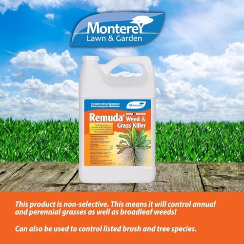 Monterey Remuda Weed & Grass Killer Complete Broad Spectrum Post-Emergence Herbicide - 1 Gallon Concentrate - Apply Using a Sprayer