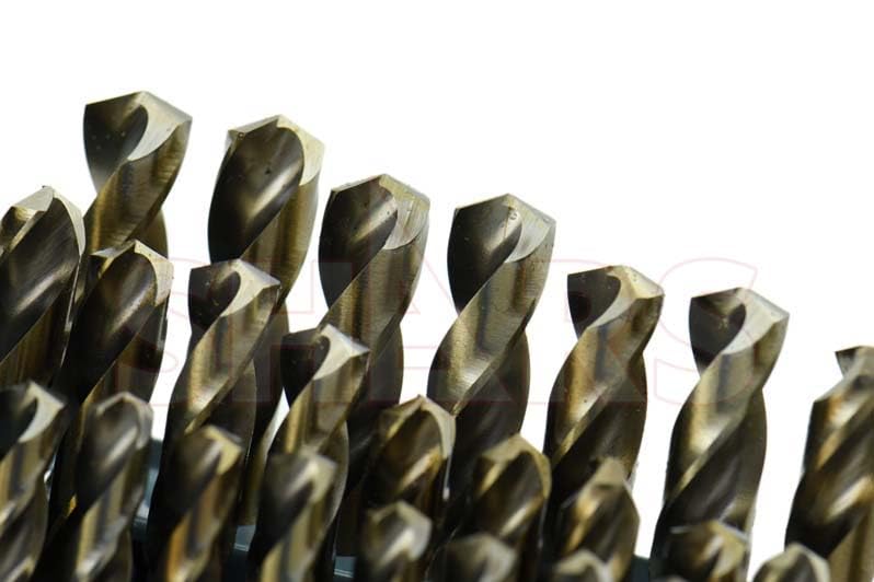 Shars 1/16-1/2", A-Z, #1-#60 M35 Cobalt Jobber Drill Set (115 PCS) 404-2203C L