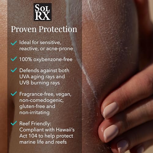 SolRX SPORT SPRAY SPF 50 Sunscreen Spray, Reef Friendly Face & Body | 360 Degree Multi-Angle Nozzle, Designed For Easy Application, Outdoor Activities